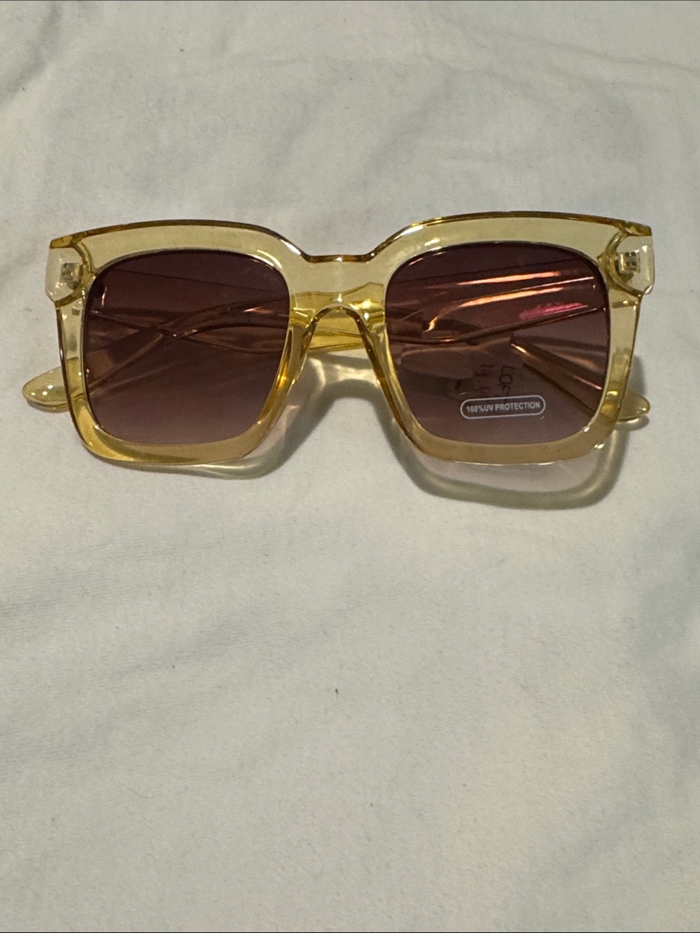 New Loft Cristal finish square sunglasses.